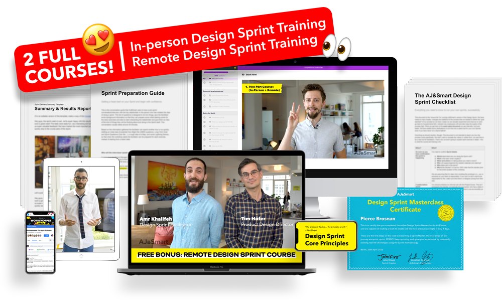 Certification and course materials for the Design Sprint Masterclass