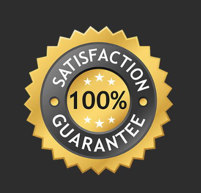 Badge of satisfaction guarantee